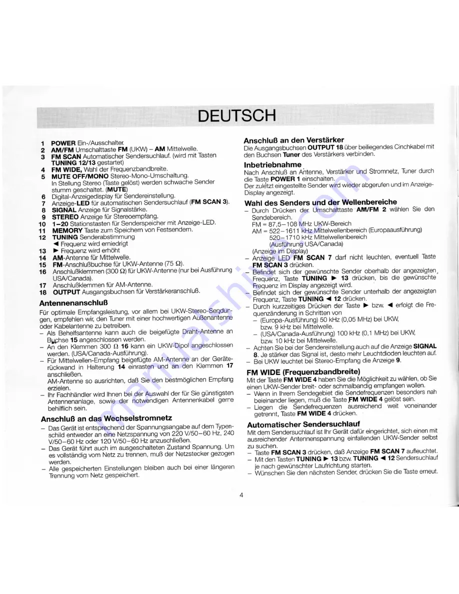 Dual CT 5750 Manual Download Page 4