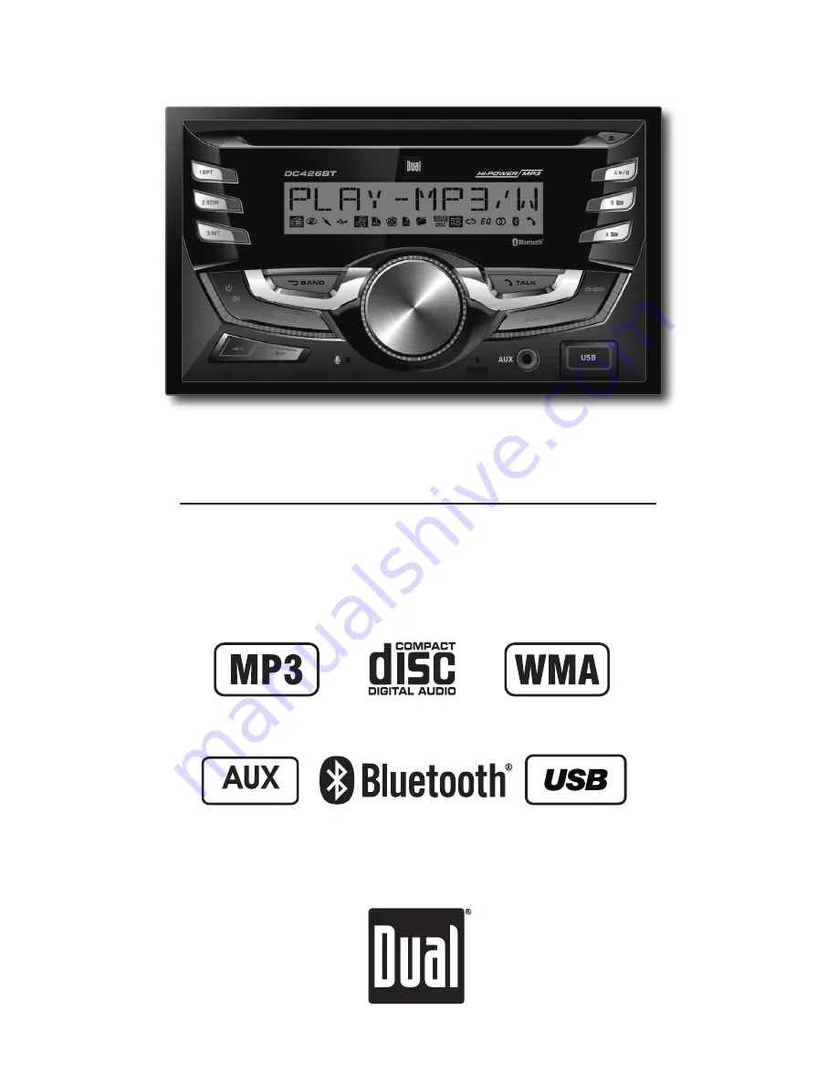 Dual DC426BT Installation & Owner'S Manual Download Page 1