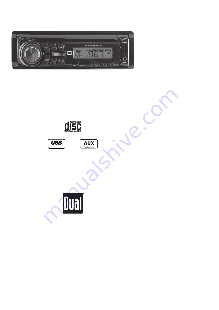 Dual XD1228 Installation & Owner'S Manual Download Page 1