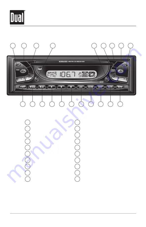 Dual XD5220 Installation & Owner'S Manual Download Page 4