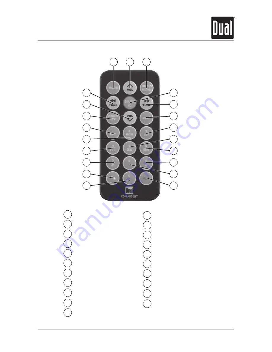 Dual XDMA550BT Скачать руководство пользователя страница 5