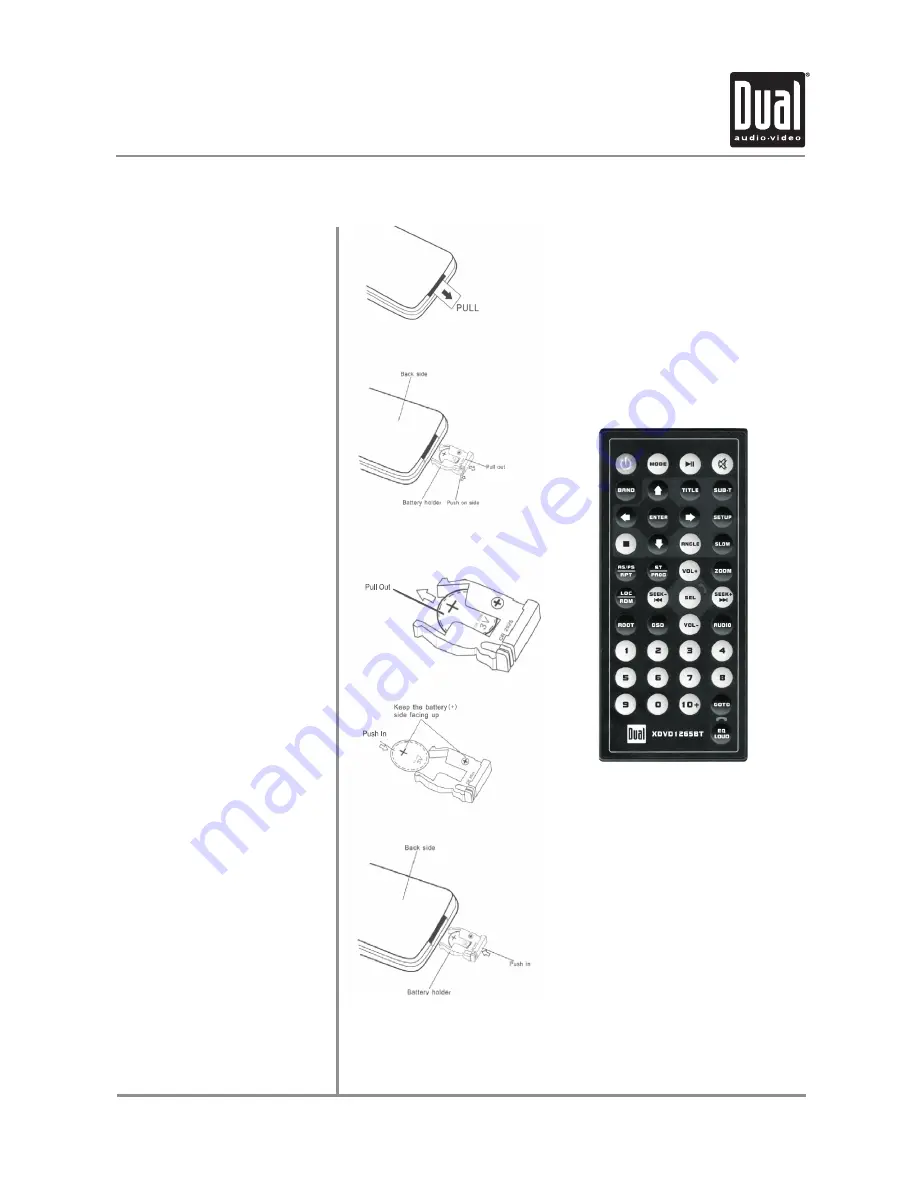 Dual XDVD1265BT Скачать руководство пользователя страница 9