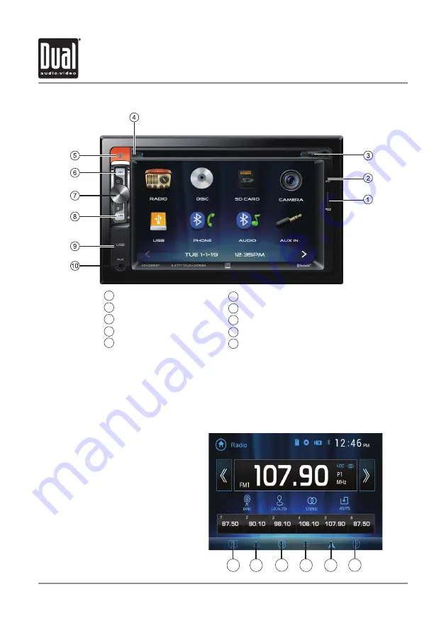 Dual XDVD269BT Installation & Owner'S Manual Download Page 6