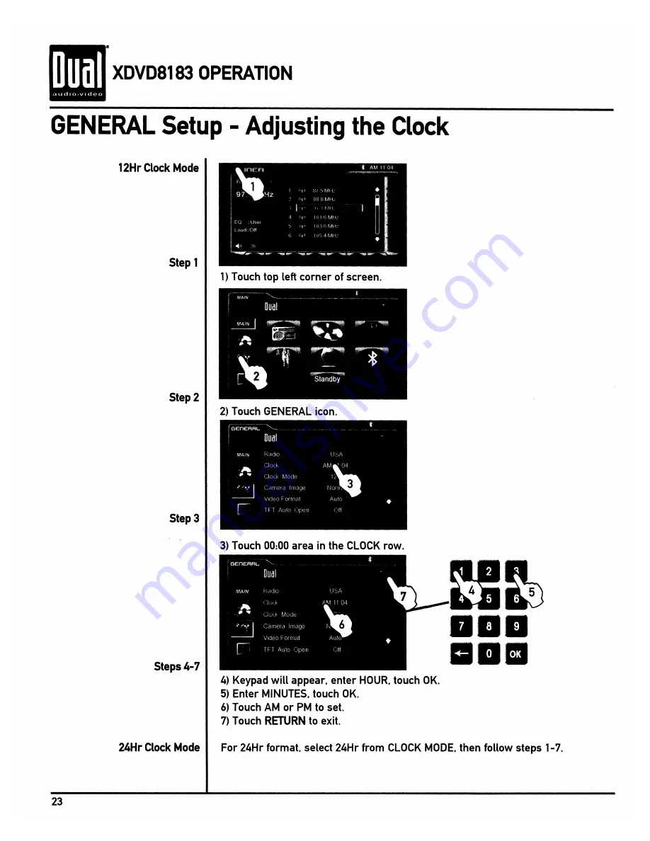 Dual XDVD8183 Installation & Owner'S Manual Download Page 24