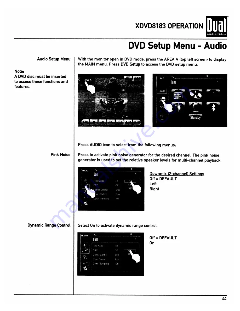 Dual XDVD8183 Installation & Owner'S Manual Download Page 45