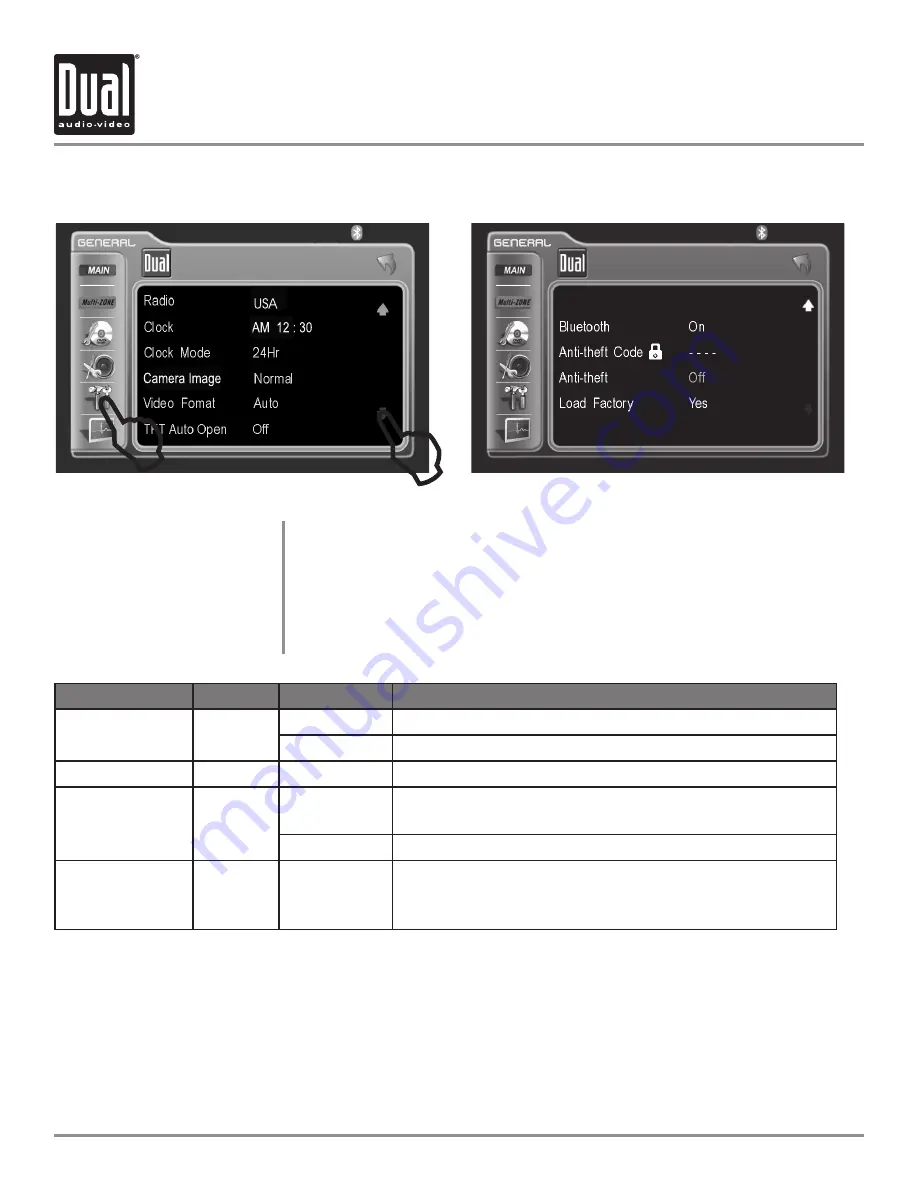 Dual XDVDN8290 Скачать руководство пользователя страница 22