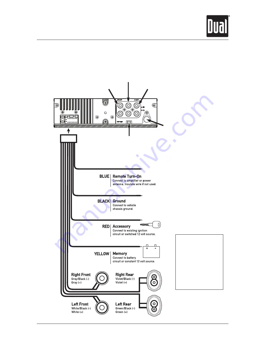 Dual XHD7714 Installation & Owner'S Manual Download Page 3