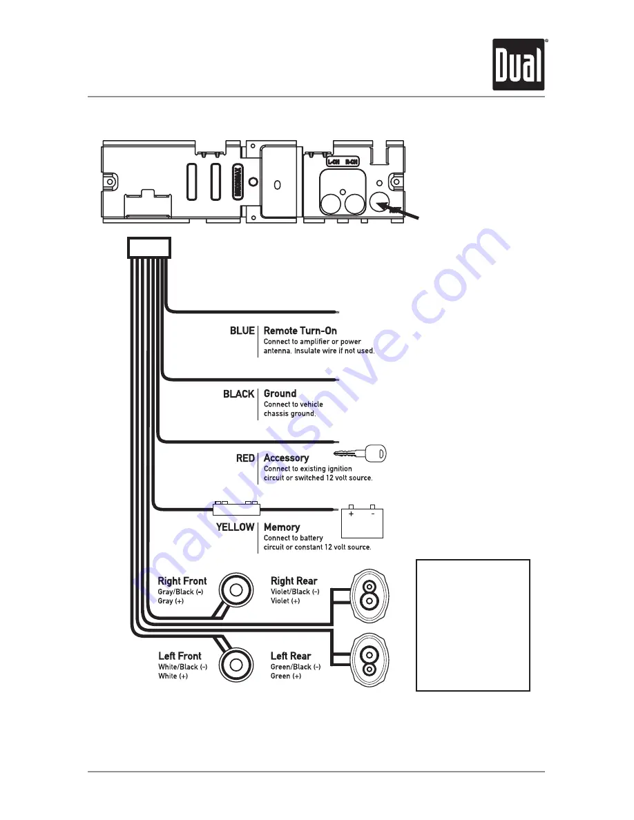 Dual XR4116 Installation & Owner'S Manual Download Page 3