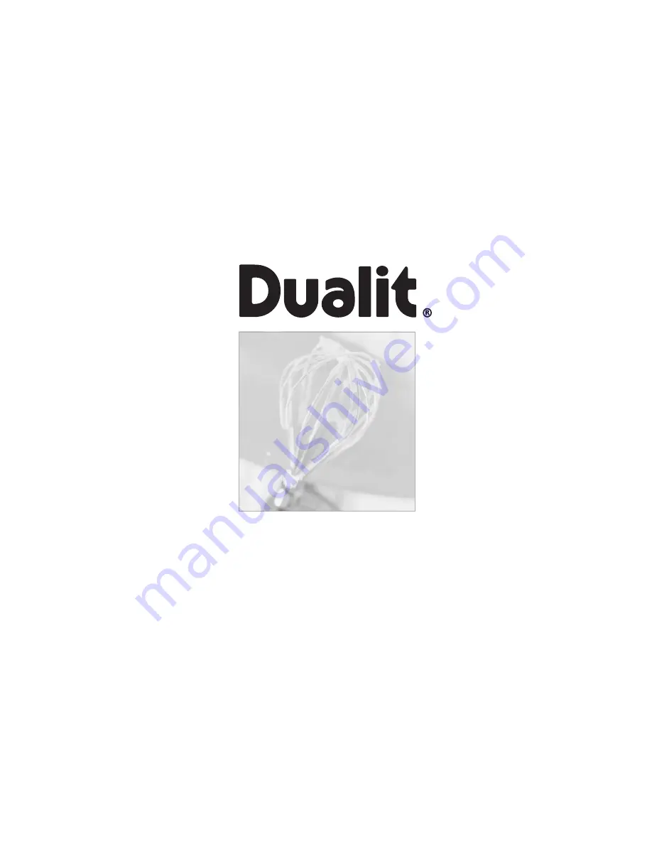 Dualit 88400 Cookbook Download Page 1