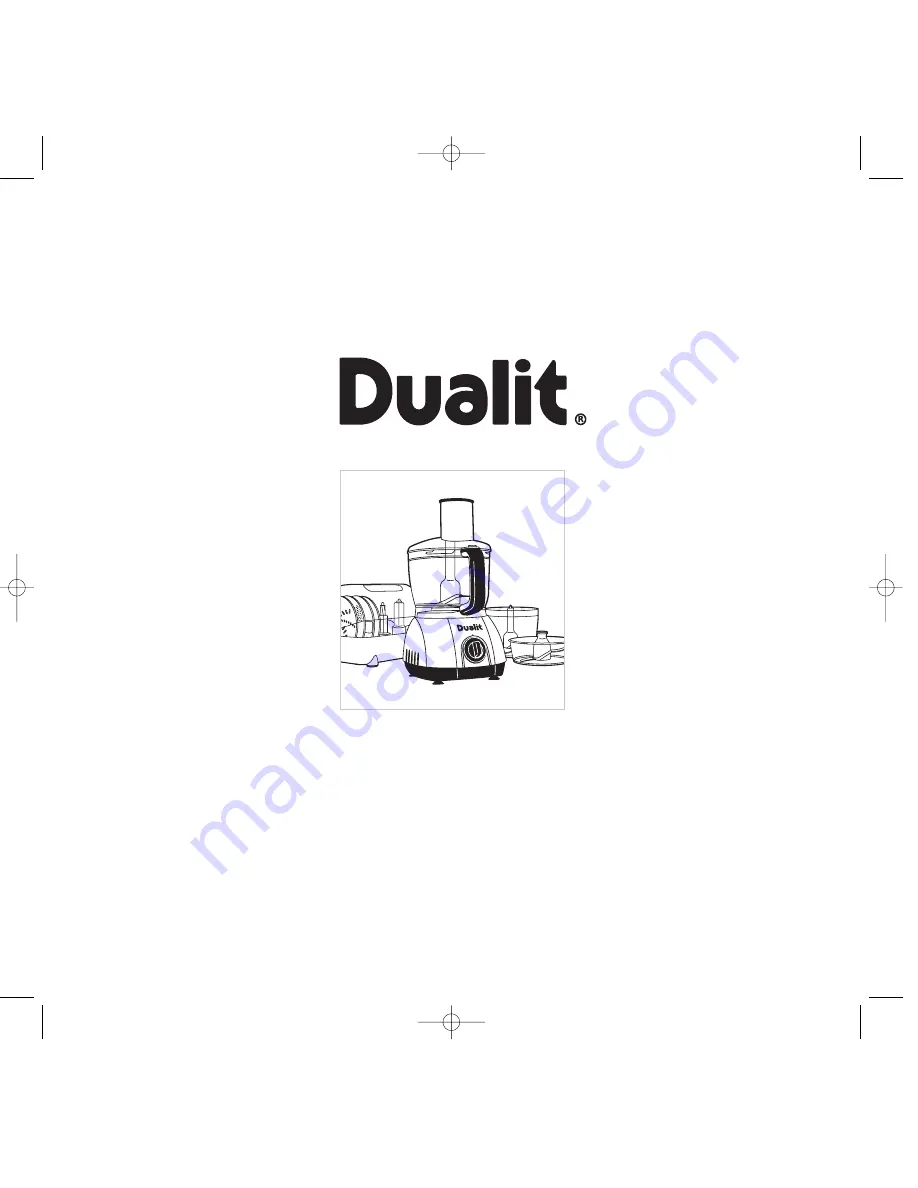 Dualit 88600 Instruction Manual Download Page 1