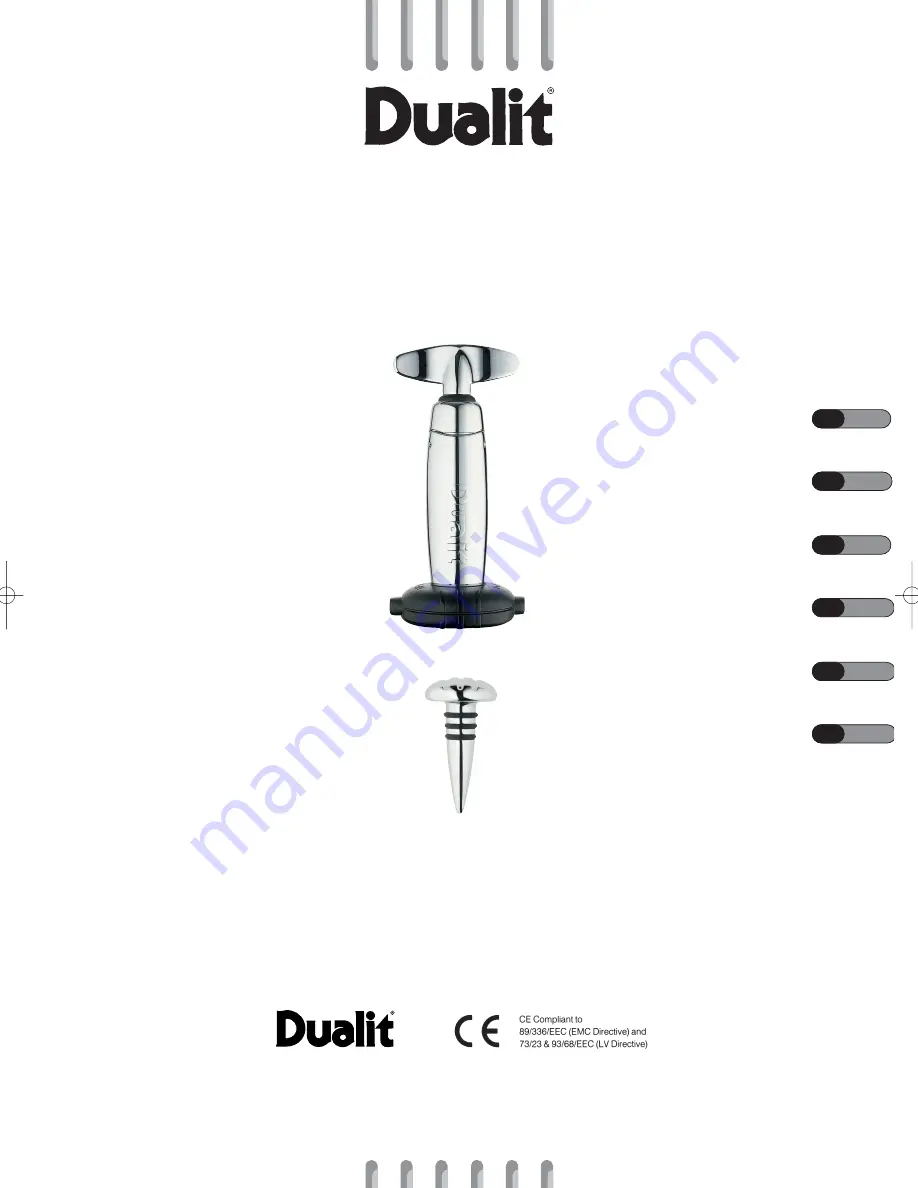 Dualit CORKSCREW Скачать руководство пользователя страница 1