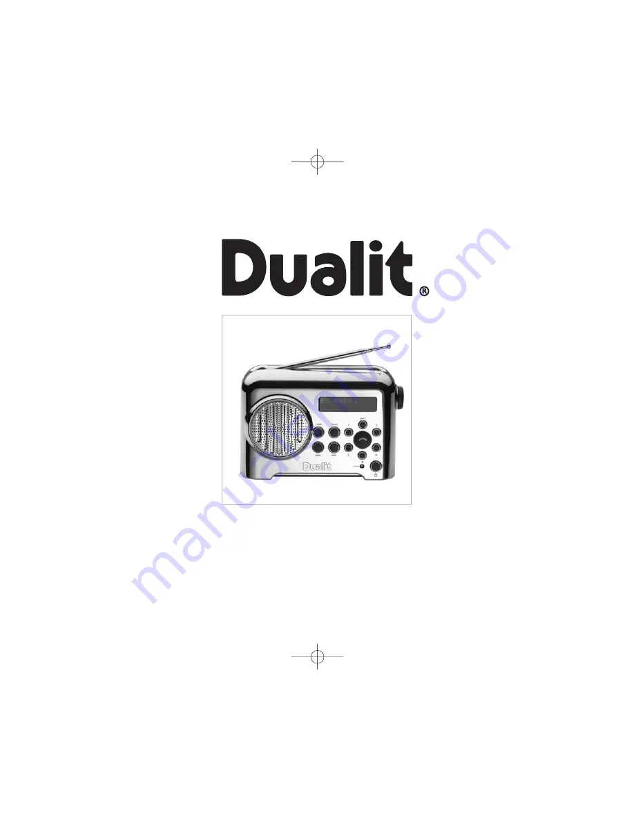 Dualit DAB LITE RADIO Instructions And Guarantee Download Page 1