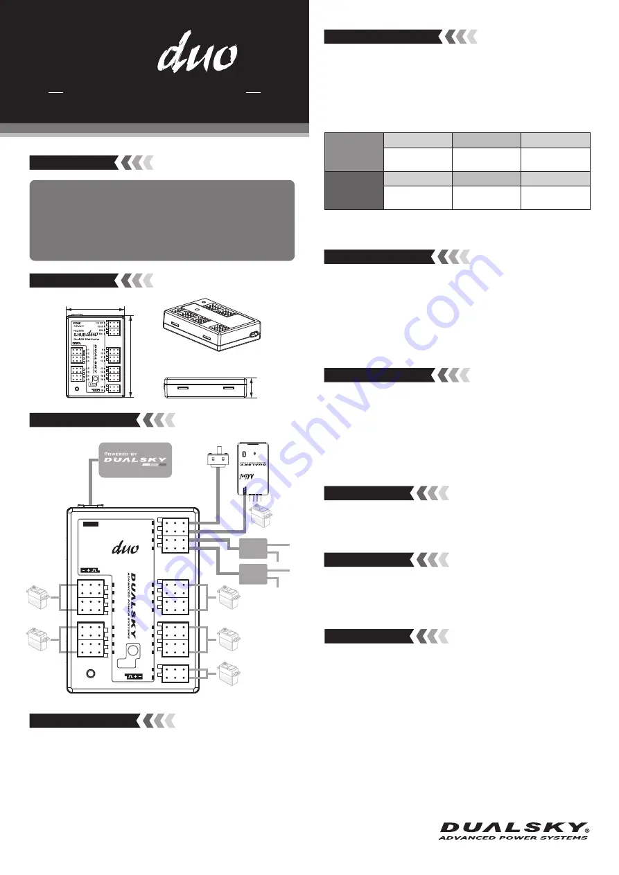 Dualsky S.HUB duo Скачать руководство пользователя страница 1