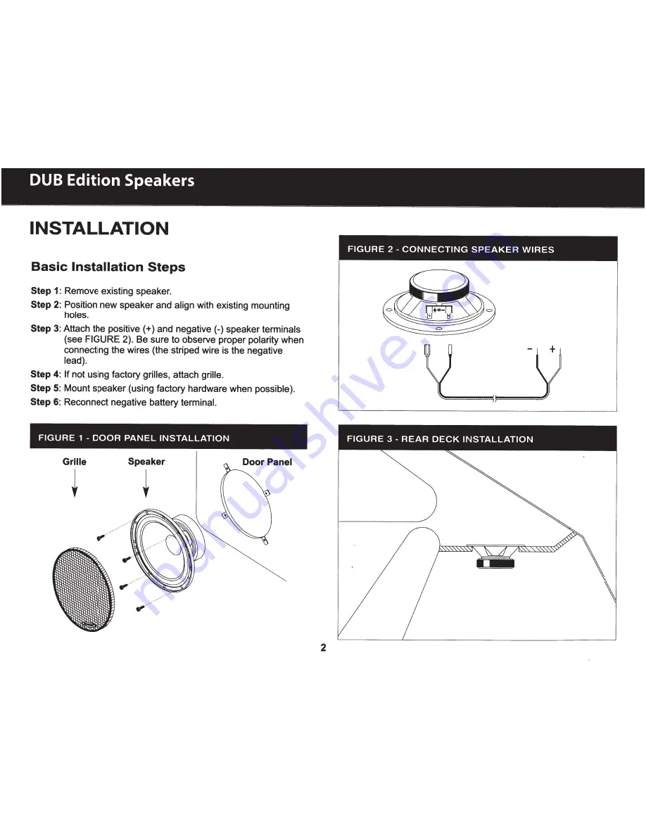 DUB Edition DUBs240 Installation Manual Download Page 3