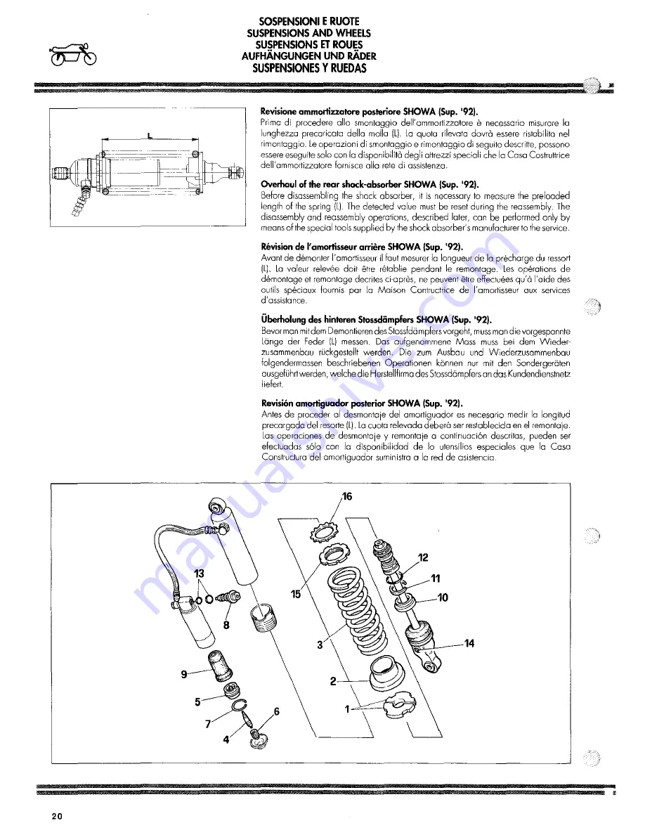 Ducati 1992 Superbike 851 Workshop Manual Download Page 168