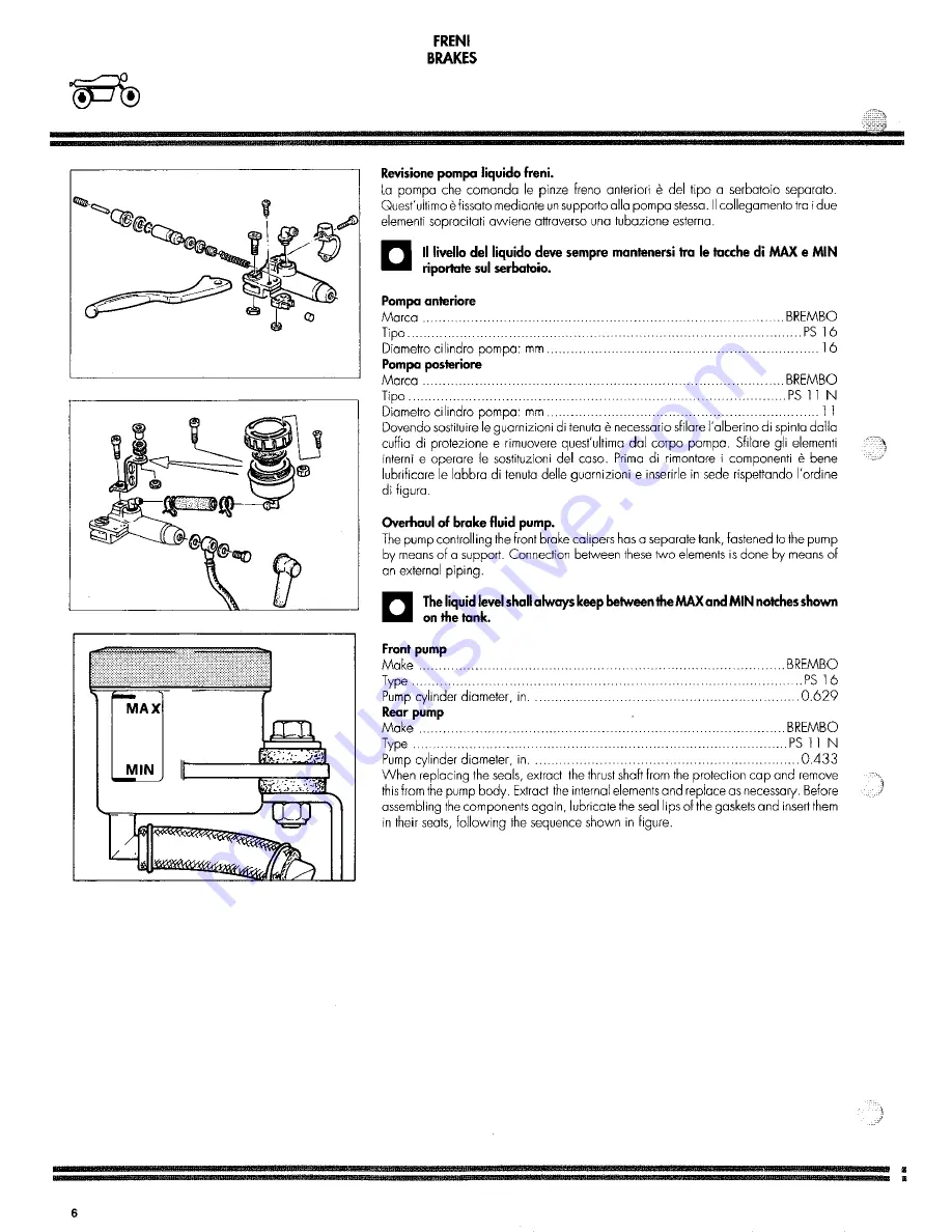 Ducati 1992 Superbike 851 Workshop Manual Download Page 218