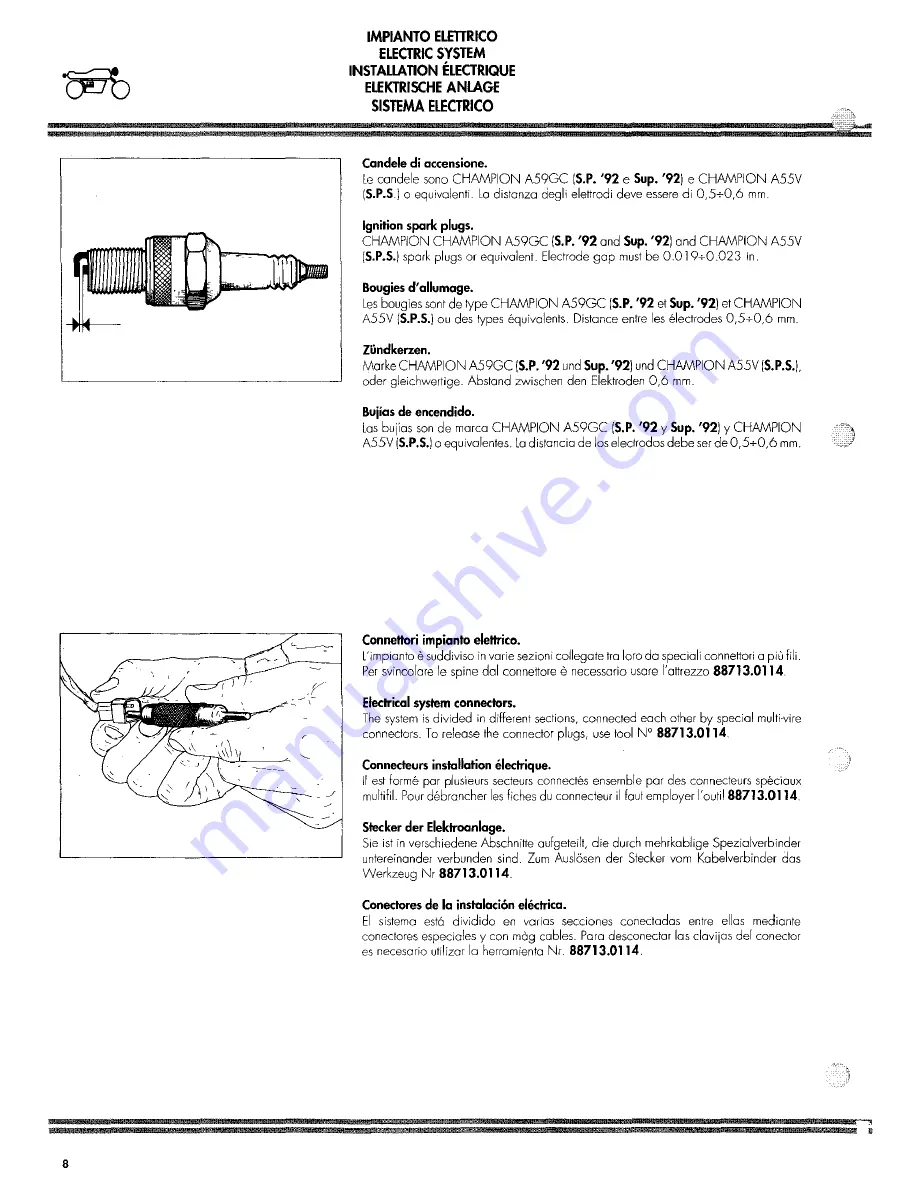 Ducati 1992 Superbike 851 Workshop Manual Download Page 228