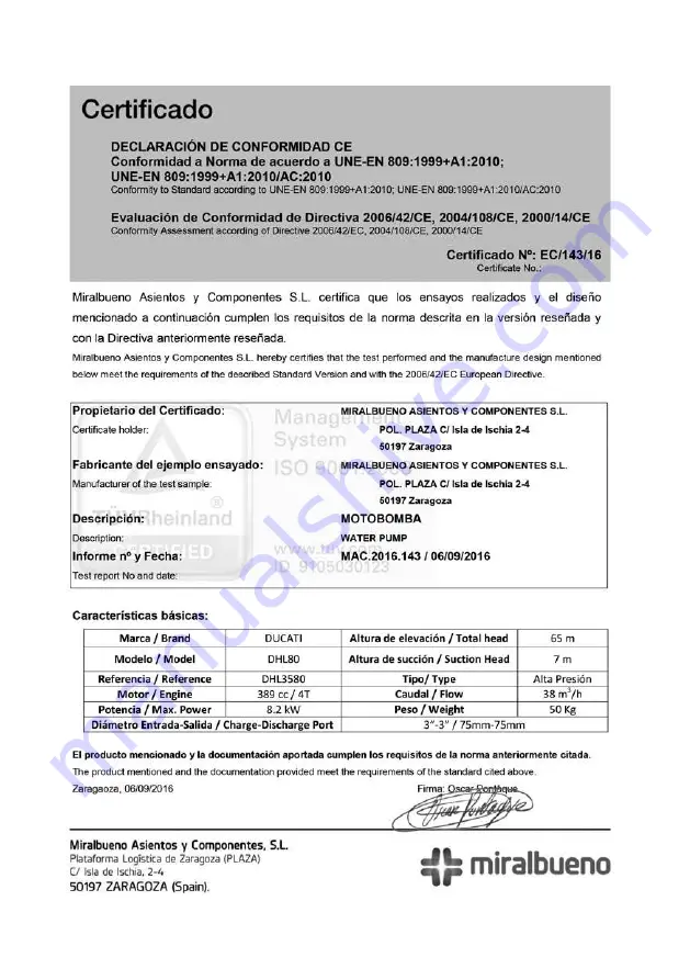 Ducati DCH50 Owner'S Manual Download Page 57