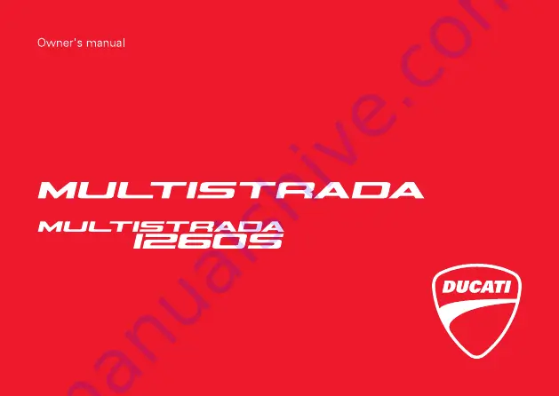 Ducati MULTISTRADA 1260 Скачать руководство пользователя страница 1