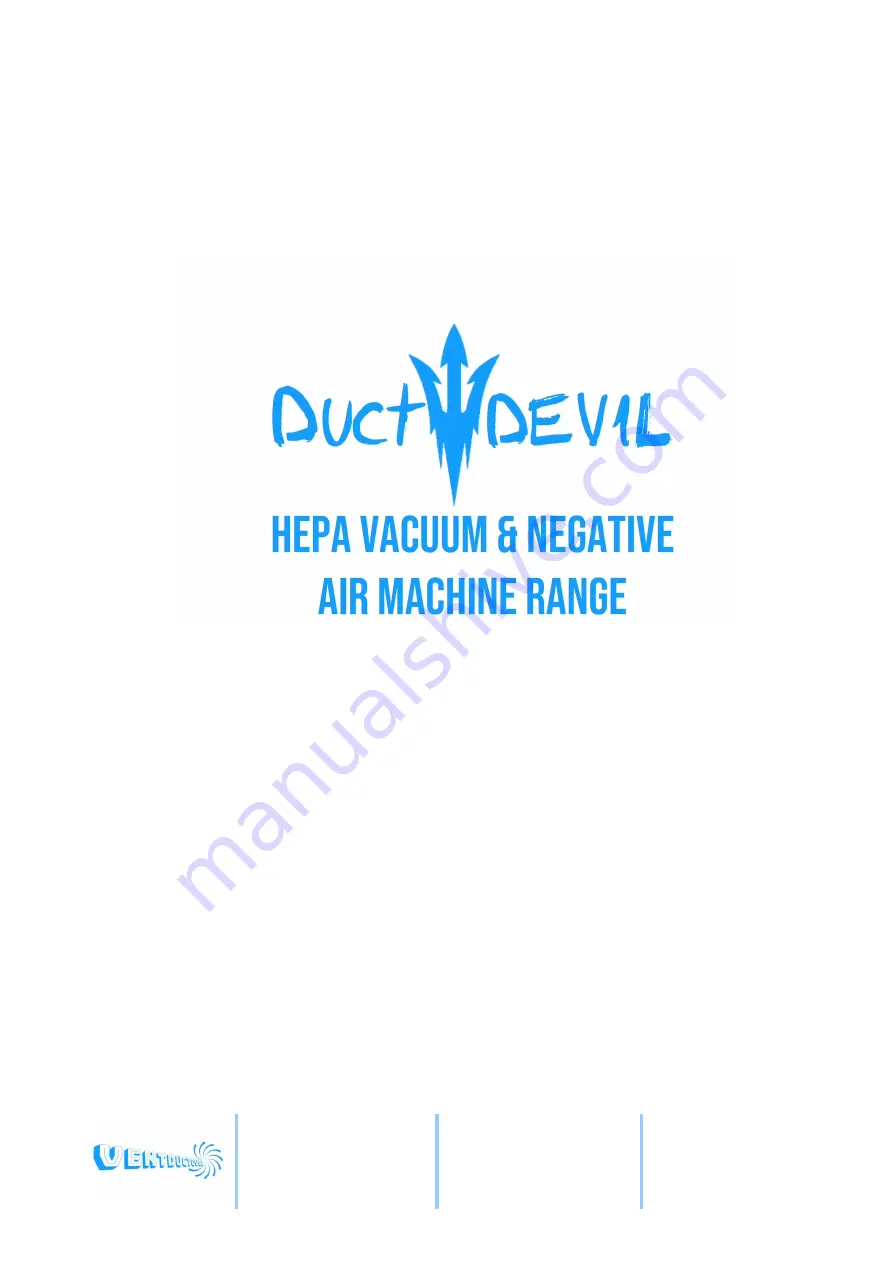 Duct Devil Ventductools E-VAC 4500 Instruction Manual Download Page 8