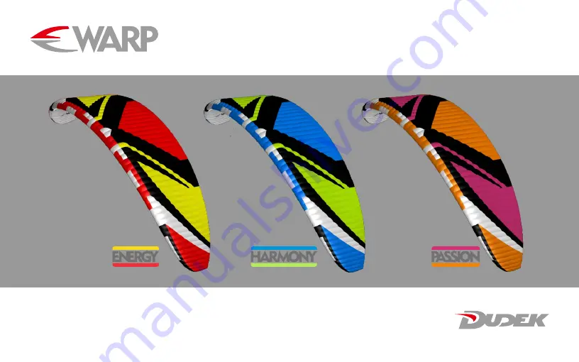 Dudek WARP ENERGY Скачать руководство пользователя страница 1
