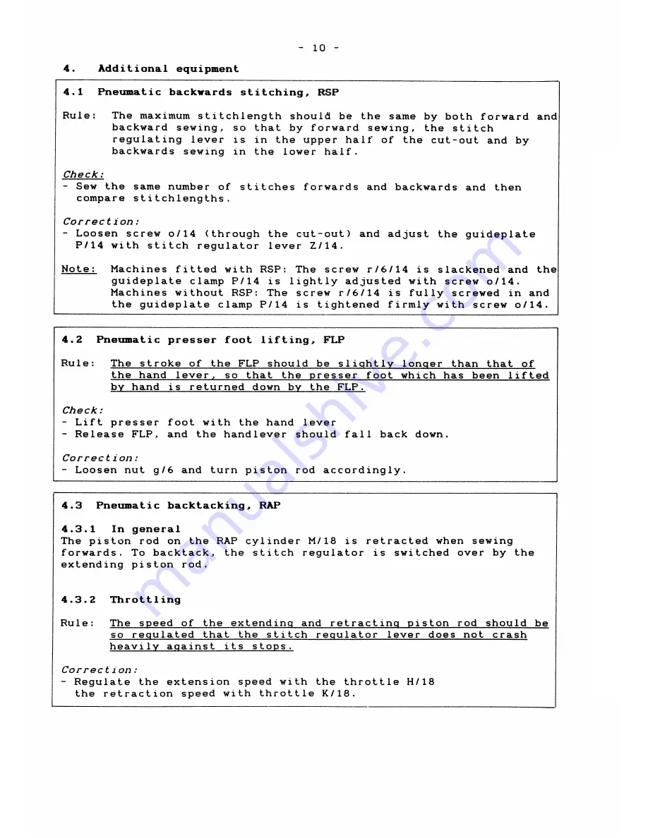 Duerkopp Adler 204-370 Instructions For Service Manual Download Page 26