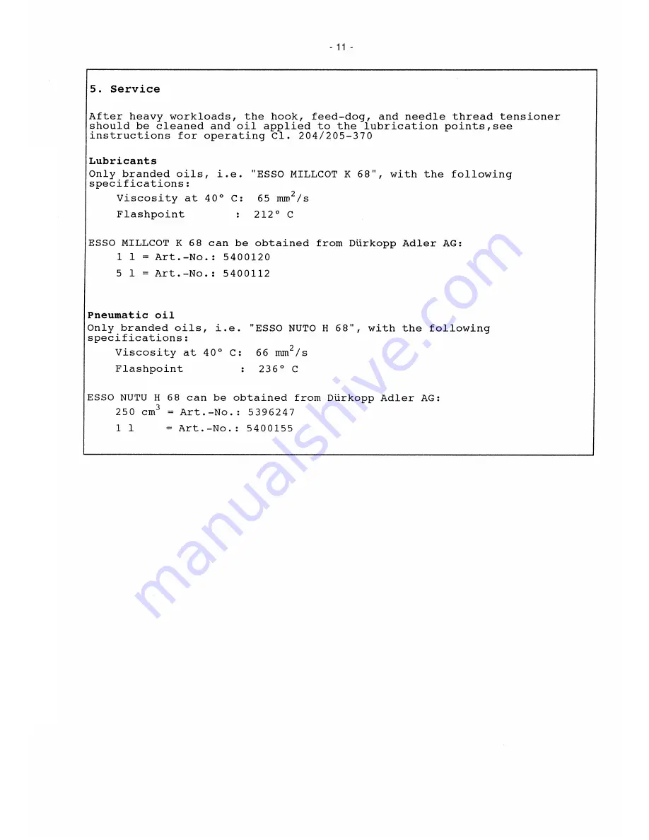 Duerkopp Adler 204-370 Instructions For Service Manual Download Page 27