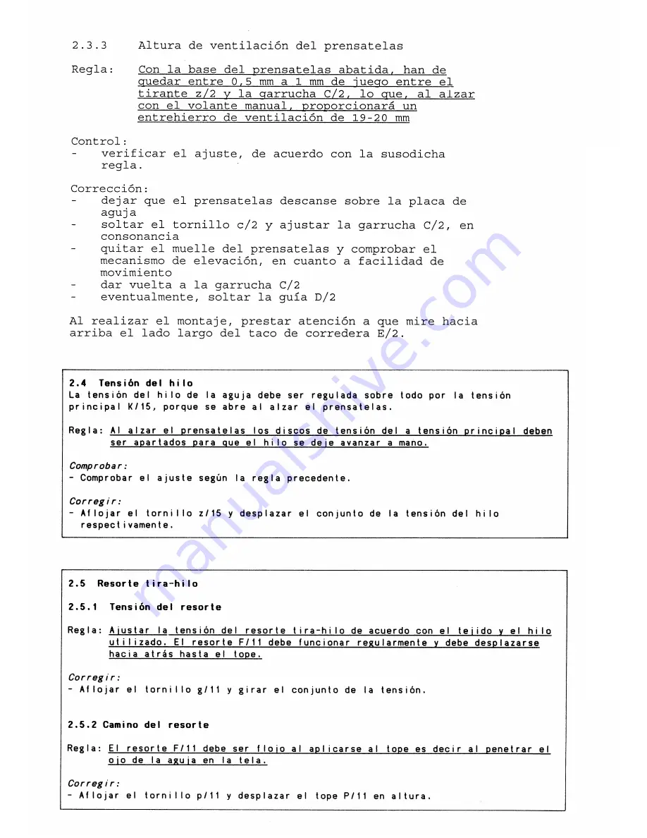 Duerkopp Adler 204-370 Instructions For Service Manual Download Page 50