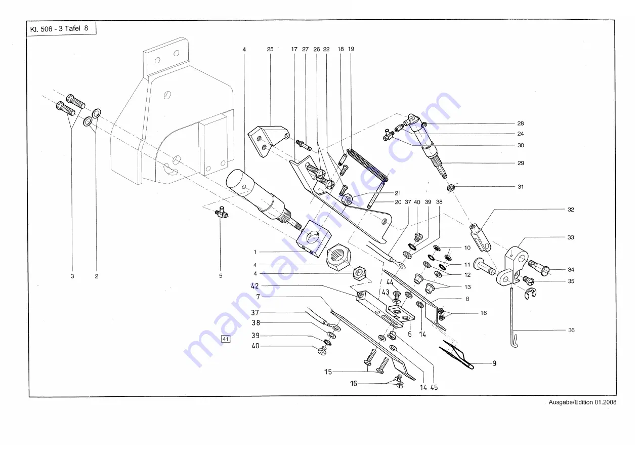 Duerkopp Adler 506-3 Parts List Download Page 22