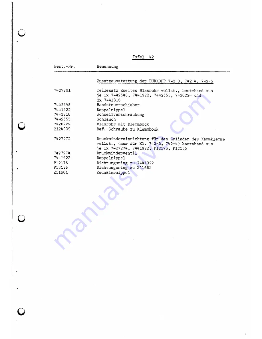 Duerkopp Adler 742-3 Spare Parts Download Page 95