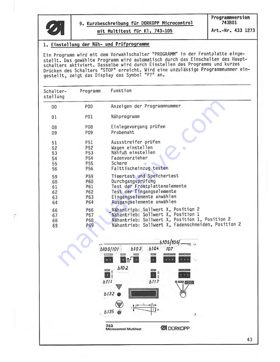 Duerkopp Adler 743-105 s Safety Instructions Download Page 43