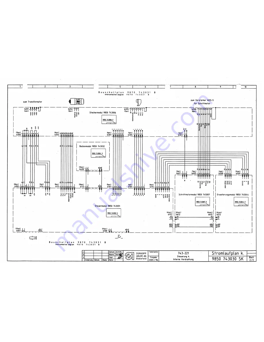 Duerkopp Adler 743-221 Скачать руководство пользователя страница 68