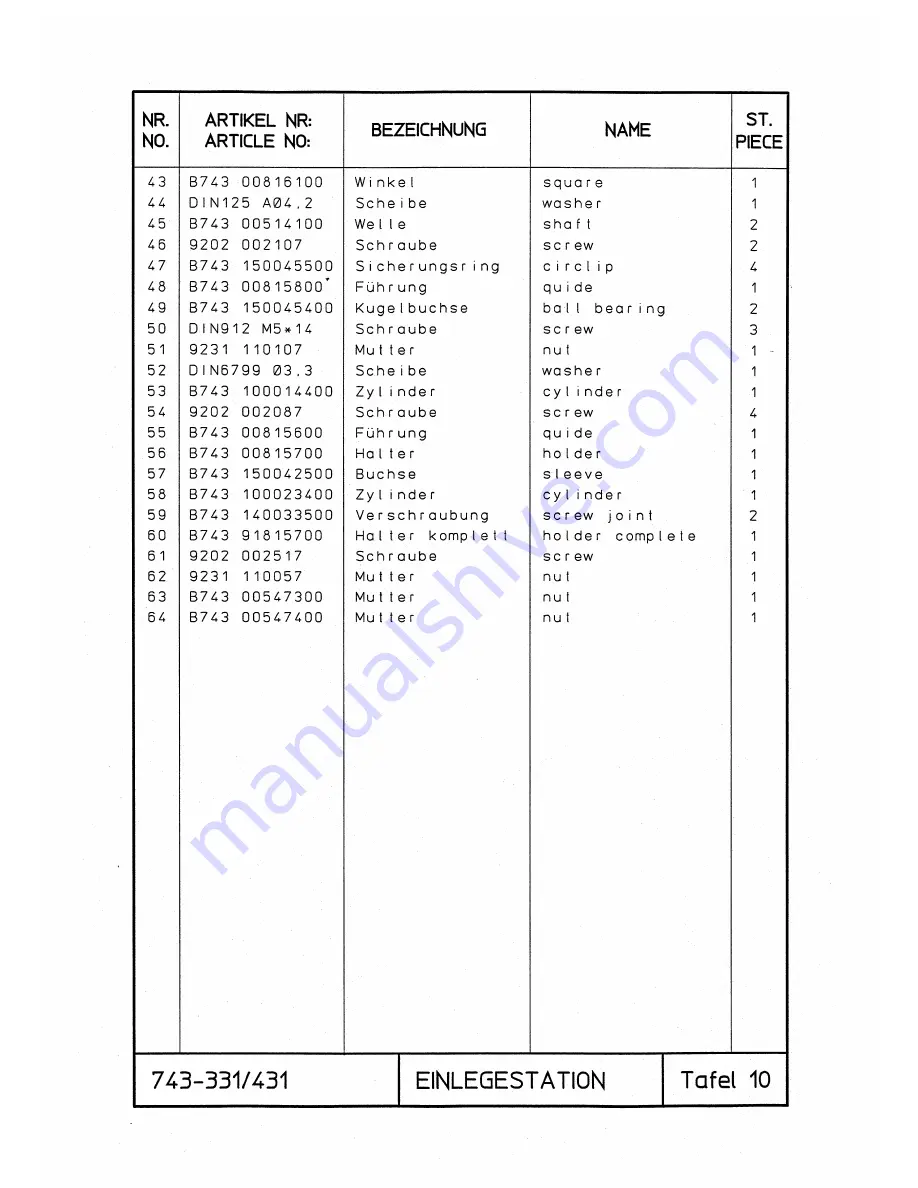 Duerkopp Adler 743-331 Spare Parts Download Page 26