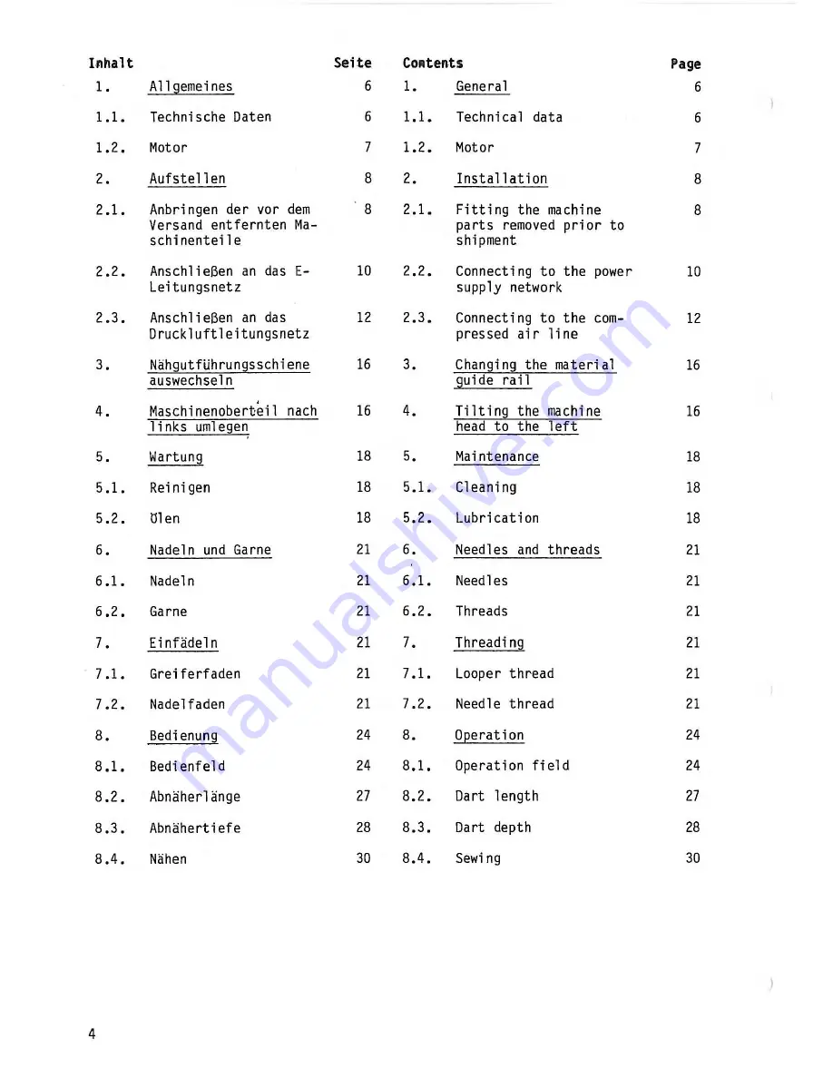 Duerkopp Adler 743-5 Instructions Manual Download Page 6