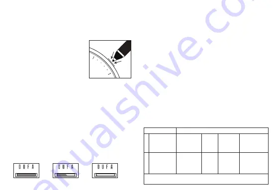 DUFA Miyota 9100 Instruction Manual Download Page 3