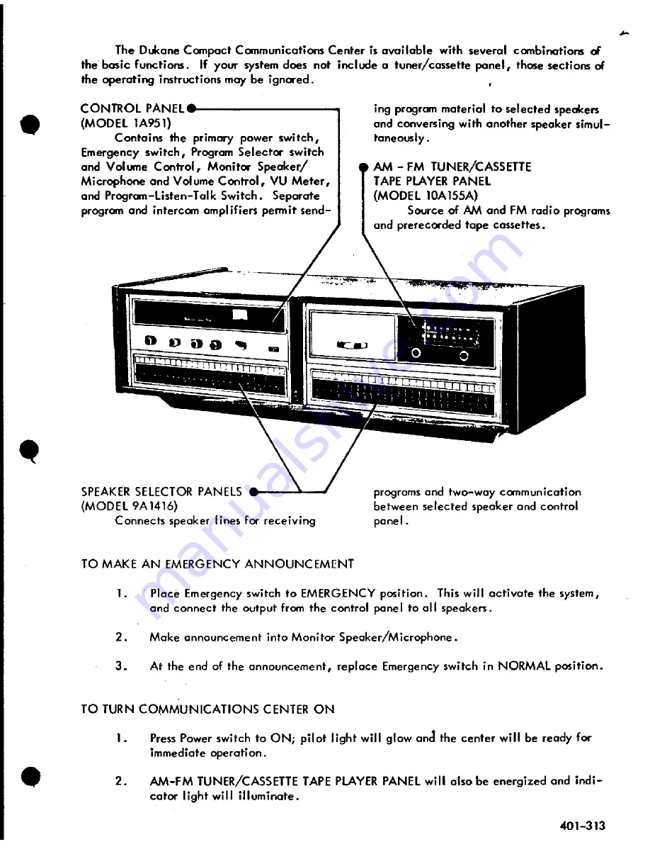 Dukane 12A901 Operating Instructions Download Page 2