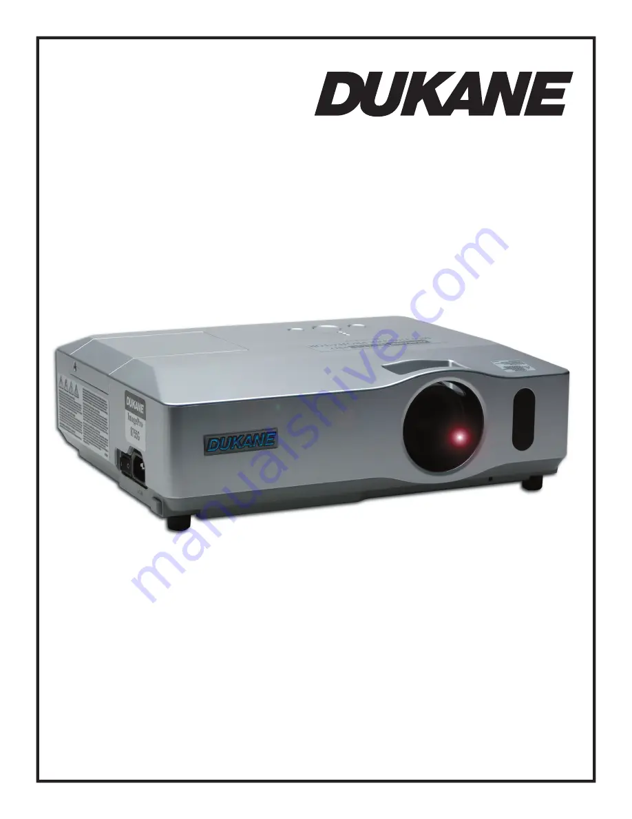 Dukane ImagePro 8781 User Manual Download Page 1