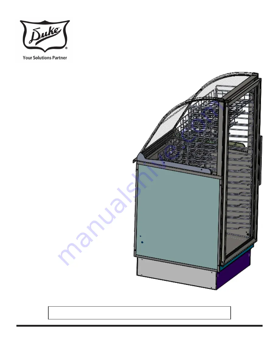 Duke FORM BWLAM END BREAD FS Installation Manual Download Page 1