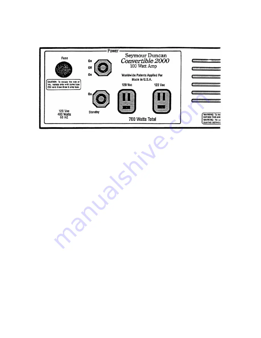 Duncan Convertible 2000 Owner'S Manual Download Page 12