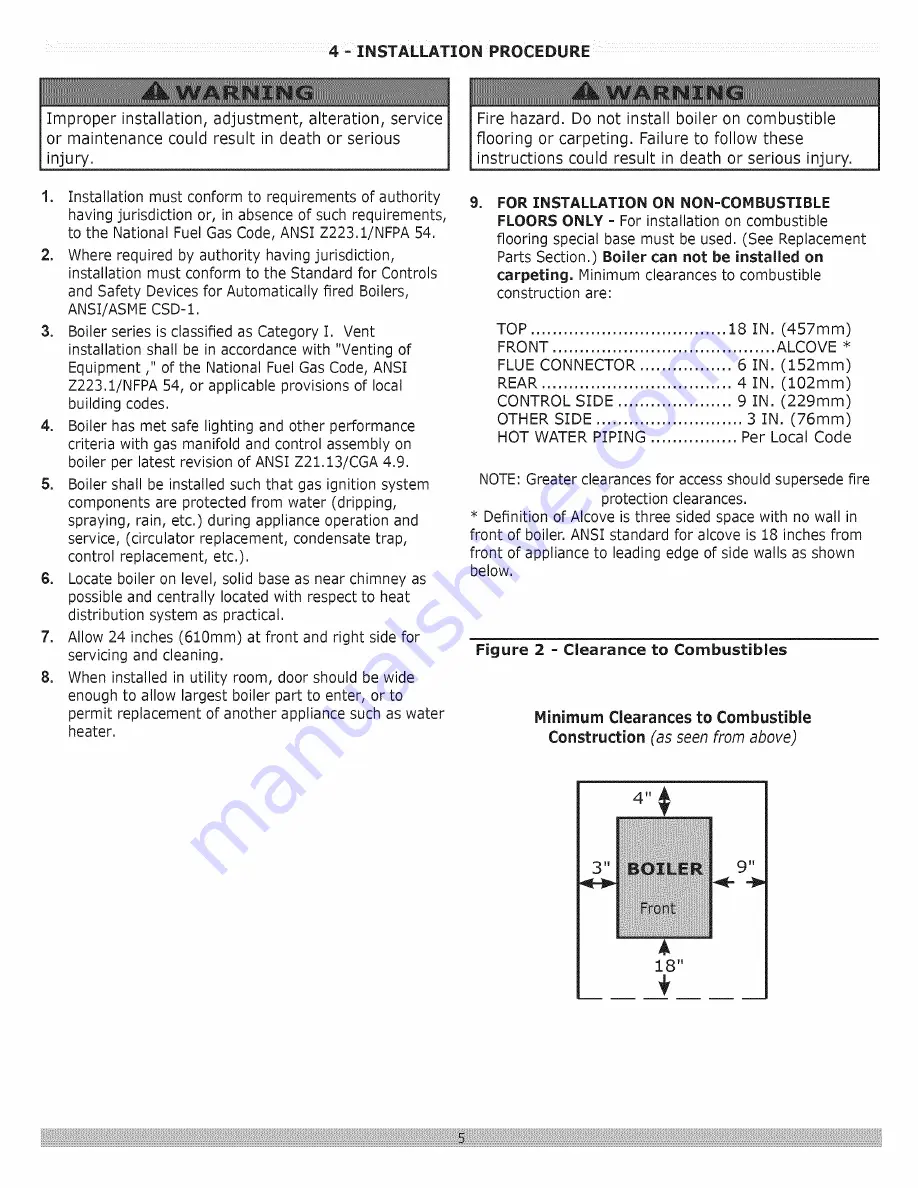 Dunkirk DXL-100 Installation, Operation & Maintenance Manual Download Page 5