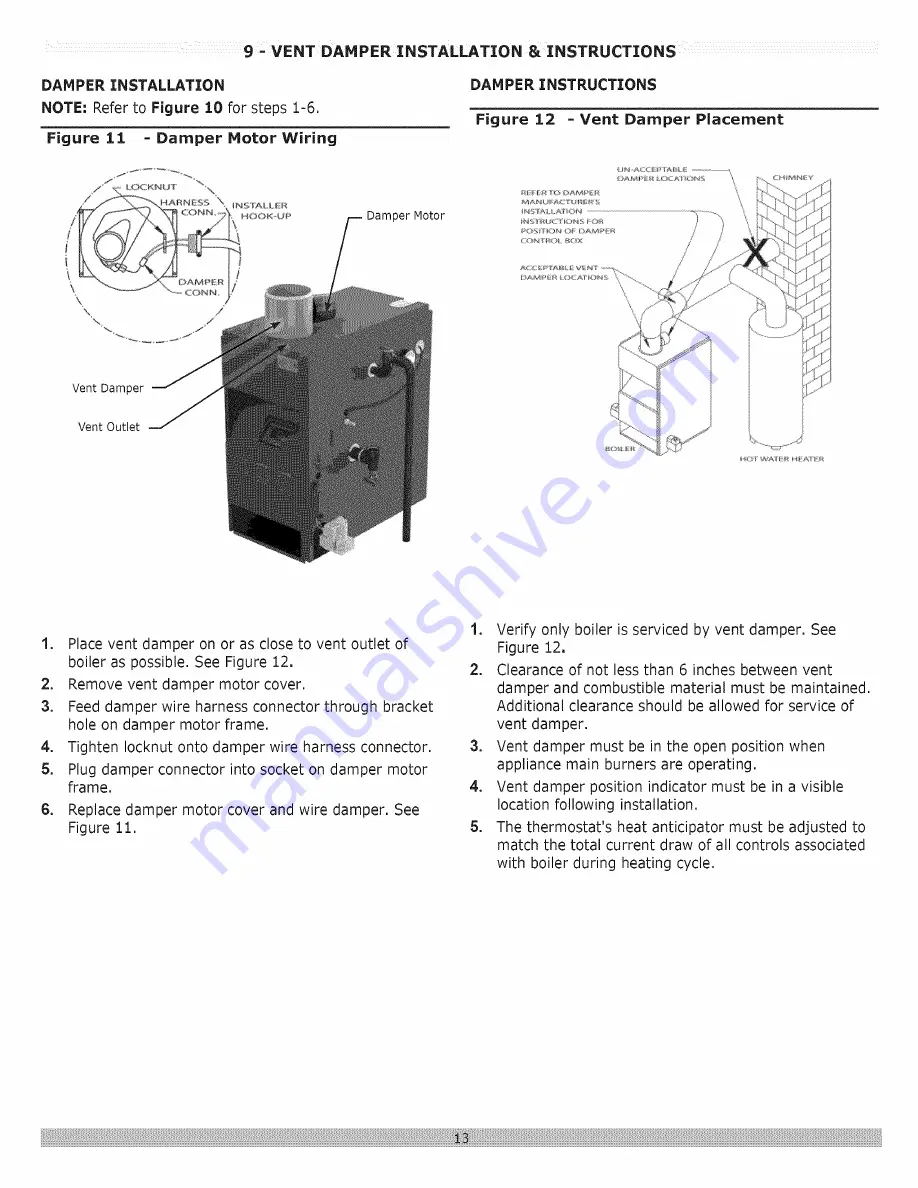 Dunkirk DXL-100 Installation, Operation & Maintenance Manual Download Page 13