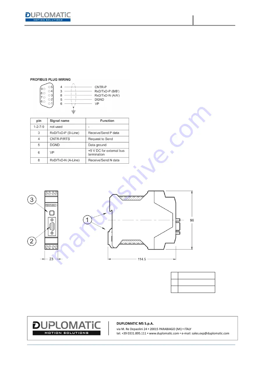 Duplomatic EWM-BUS-DD series 10 Скачать руководство пользователя страница 8