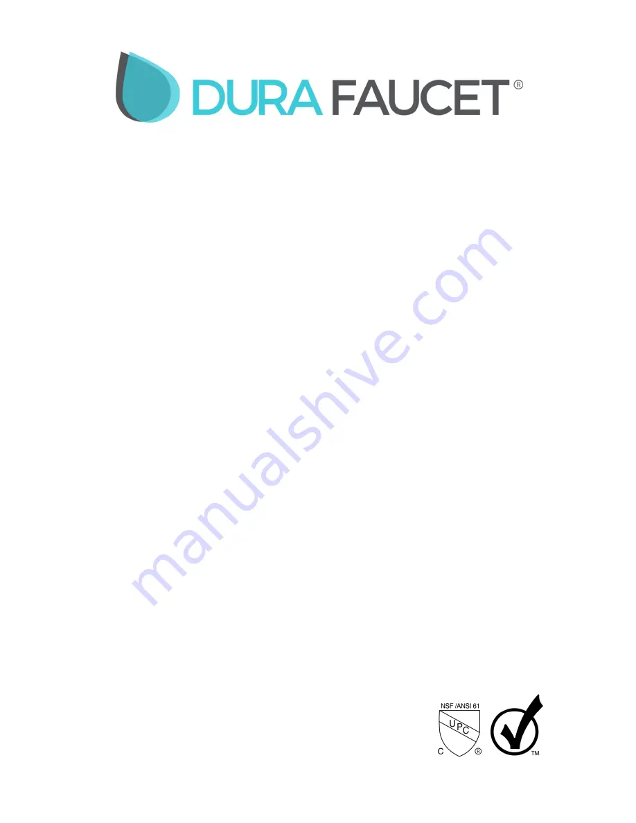 Dura Faucet DF-NML202 Quick Start Manual Download Page 6