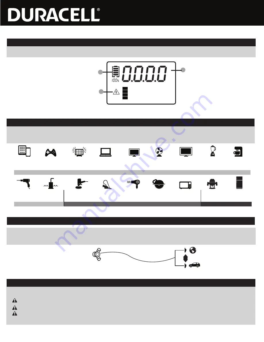 Duracell DR1000INV User Manual Download Page 3