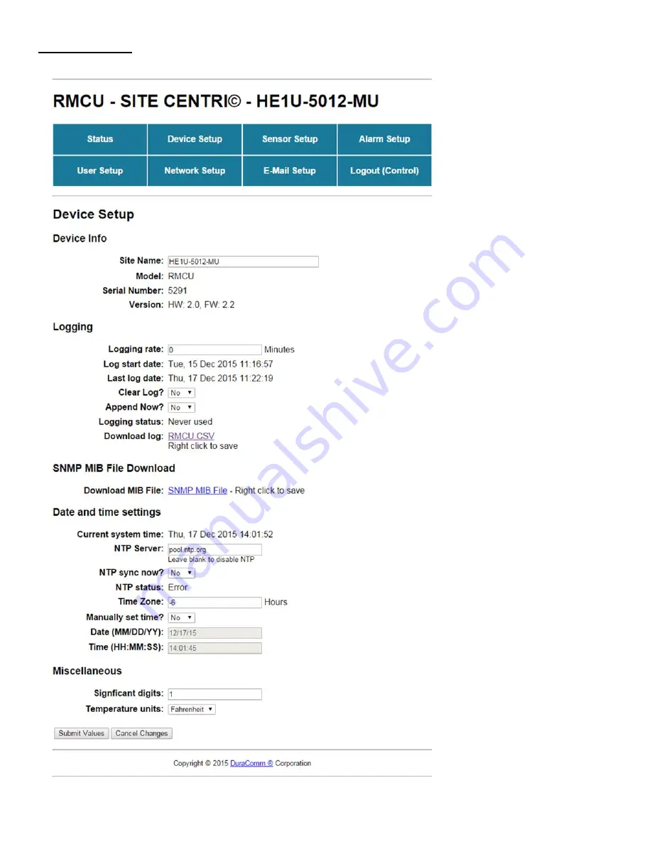 DuraComm HE1U-5012-MU Owner'S Manual Download Page 10