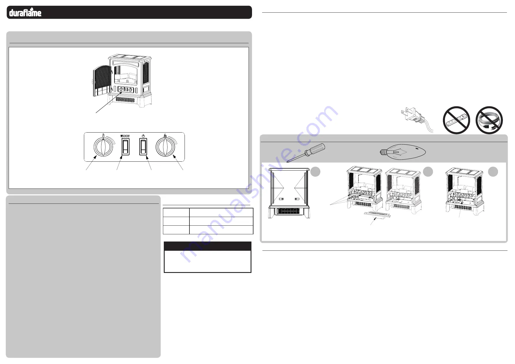 Duraflame DFI-7105-01 Operating Instructions Download Page 1