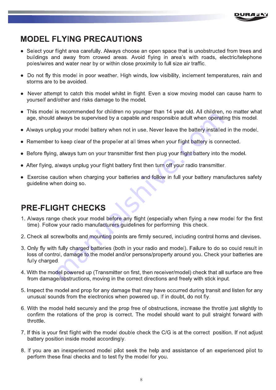 Durafly 9306000318-0 Instruction Manual Download Page 11