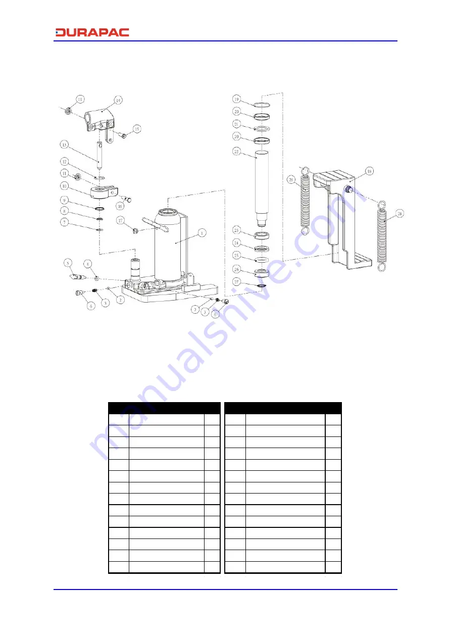 Durapac DTJ-10 Instruction Manual Download Page 8