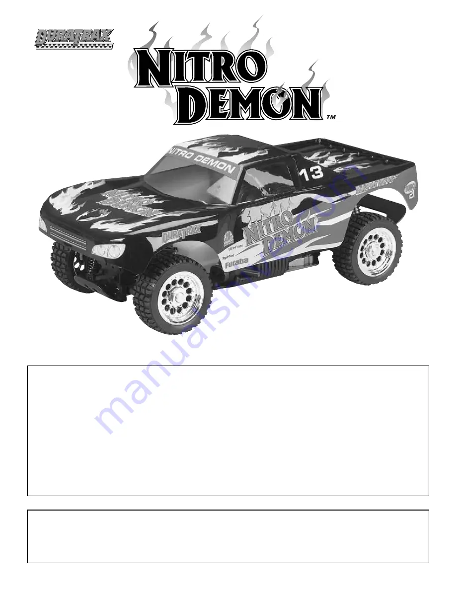 Duratax NITRO DEMON Assembly And Operation Manual Download Page 1