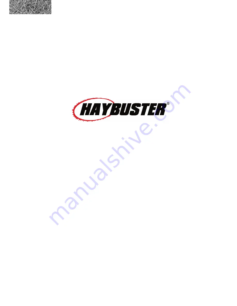 Duratech Haybuster 3106 ROCK-EZE Operating Instructions And Parts List Manual Download Page 8